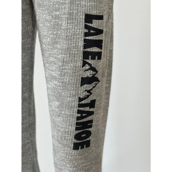 Brushed Rib Lake Tahoe Jogger Pants with Pockets in Heather Grey - Picture 6 of 6